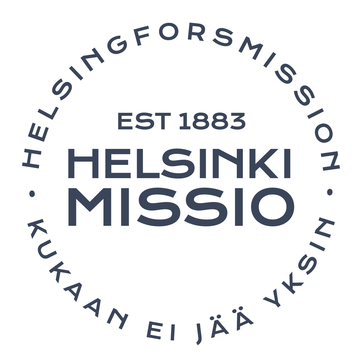 HelsinkiMissio-logo tummansininen