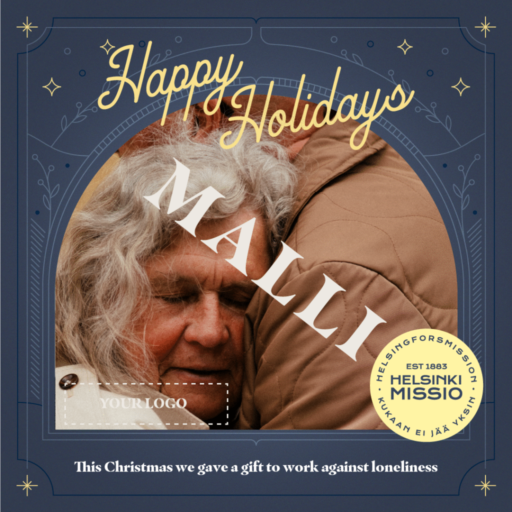 Social media christmas card (elderly) esikatselu
